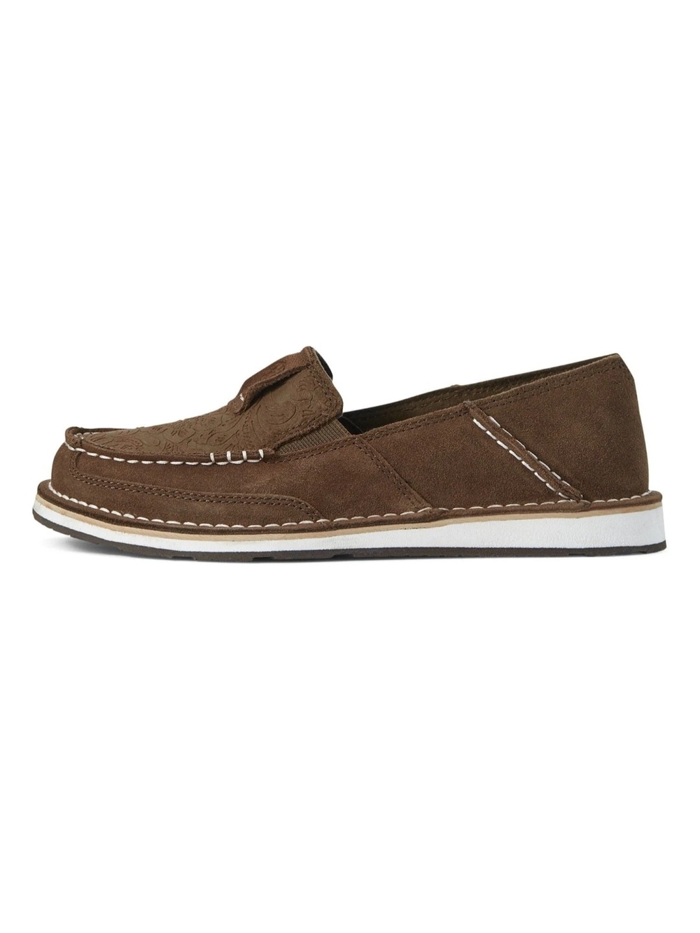 Ariat Women's Brown Suede Slip-On Loafer